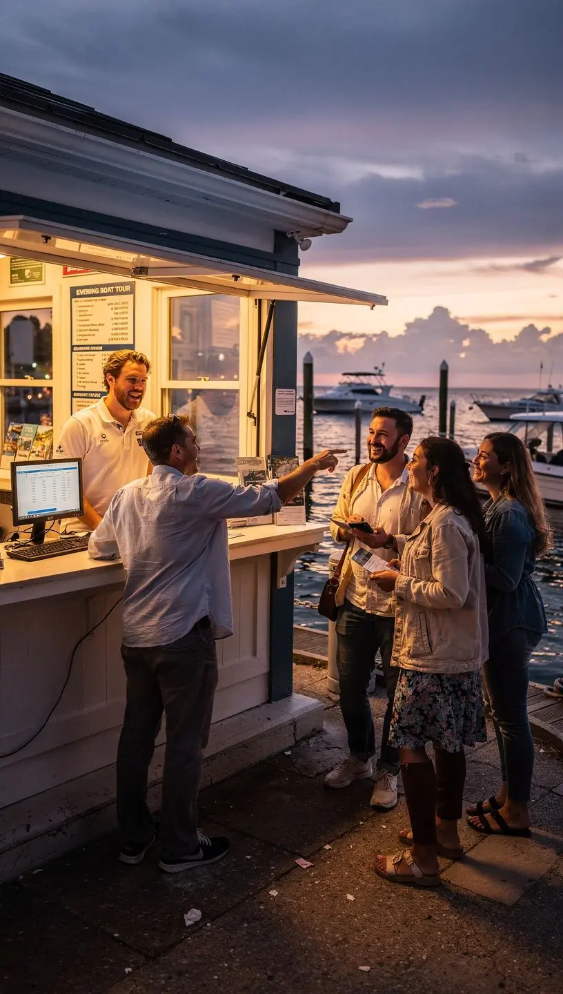 Condições climáticas impactando excursões de barco.